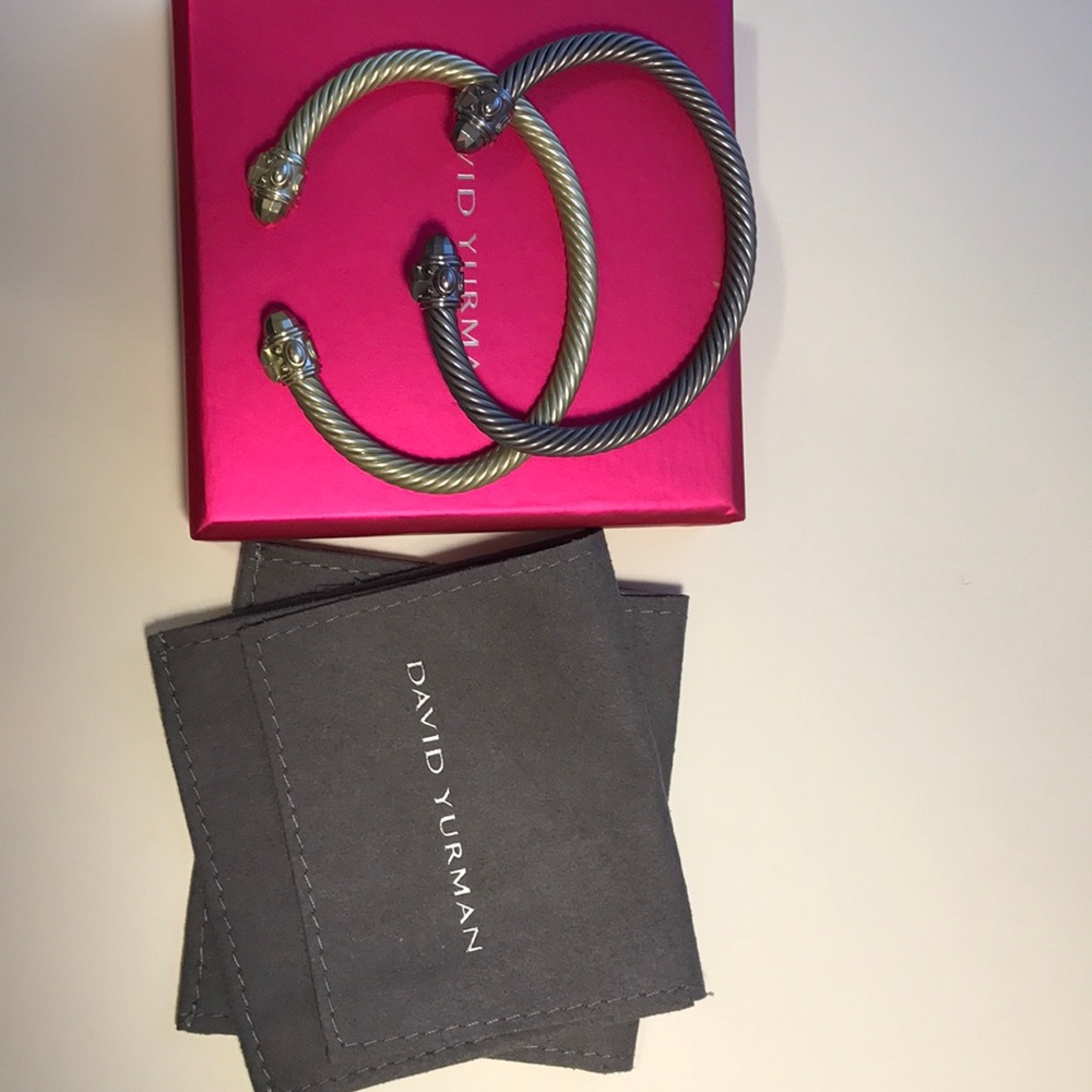 David Yurman 5mm aluminum bracelets